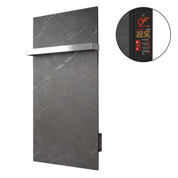 Керамічна панель рушникосушка FLYME 600ТB(1) темний камінь