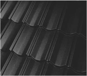 Модульная черепица Novatik Metal Classic Duo МАТ (2-модульный) Voestalpine 0,5 мм RAL 9004