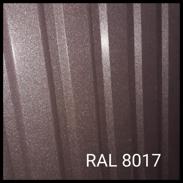 Профнастил для стен — ПС 20 - матовый 0,45 мм RAL 8017
