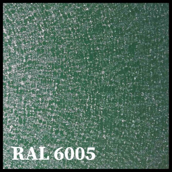 Стальной лист Marcegaglia • оцинкованный 0.5 мм с полимерным покрытием •  МАТ •  RAL 6005