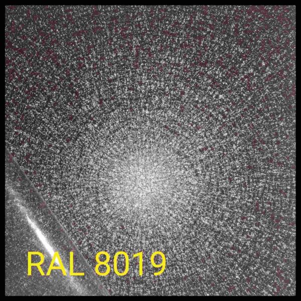 Стальной лист Marcegaglia • оцинкованный 0.5 мм с полимерным покрытием •  МАТ •  RAL 8019