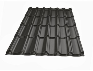 Металлочерепица Тайл Classic 0,5 мм (матовая) - ArcelorMittall RAL 9005