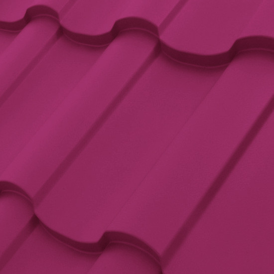 Металлочерепица - Adamante "Ruukki" Pural matt BT 0,5 мм RR 29