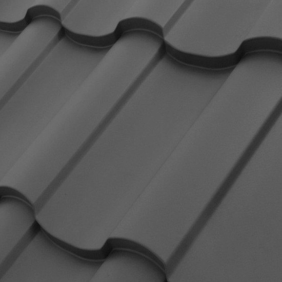 Металлочерепица - Adamante "Ruukki" Pural matt BT 0,5 мм RR 23