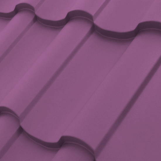 Металлочерепица - Adamante "Ruukki" Pural matt BT 0,5 мм RR 779