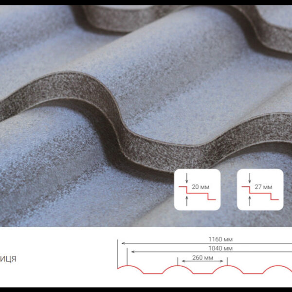 Металллчерепица Парма RAL 6020