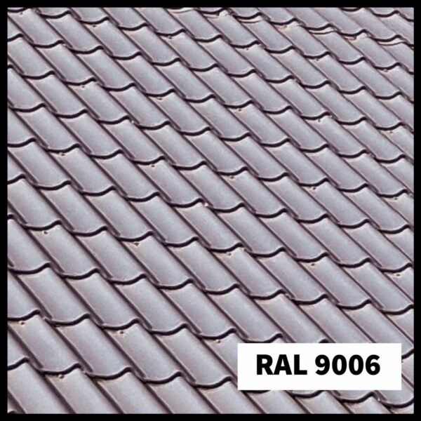 Металлочерепица Модена RAL 9006