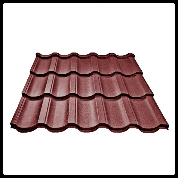 Металлочерепица Прага RAL 8017