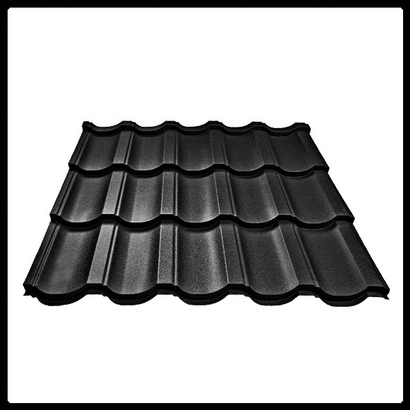 Металлочерепица Прага RAL 9005