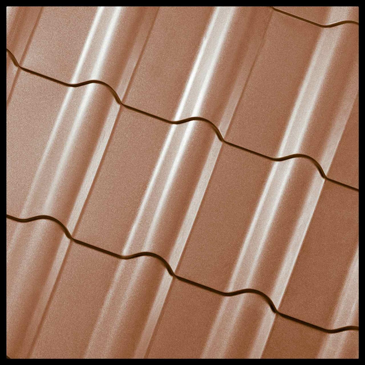 Металлочерепица Яспис — RAL 8004 Кирпичный 1 Металлочерепица Яспис — RAL 8004 Кирпичный