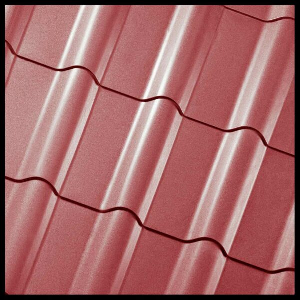 Металлочерепица Яспис — RAL 3011 Красный