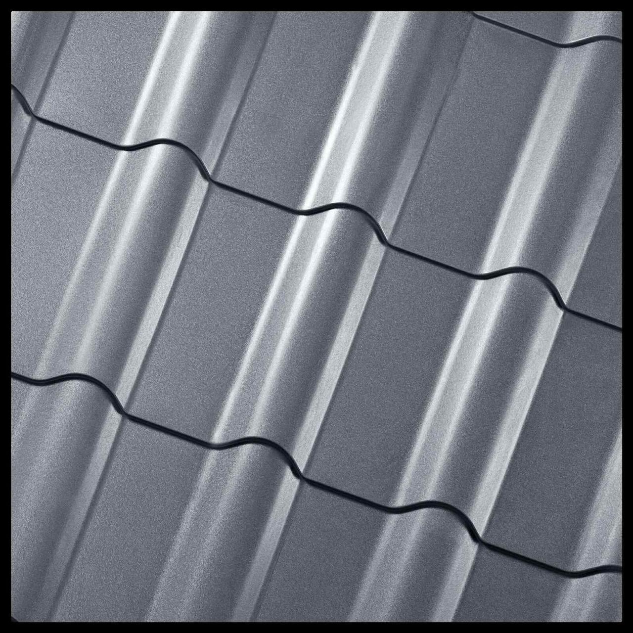 Металлочерепица Яспис — RAL 7024 Графит 1 Металлочерепица Яспис — RAL 7024 Графит