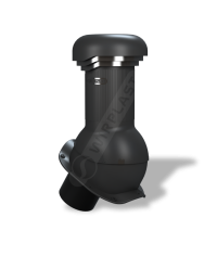Вентиляційний вихід W-13 Wirovent Perfekta R Pro Ø 125 мм  ⁇  Wirplast  ⁇ Чорний 9005