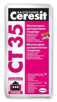 Штукатурка «короїд» Церезит (Ceresit) СТ 35 2,5 Біла 25 кг