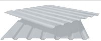Профнастил ПС-20 RAL 9006 / PE / 0.4  мм