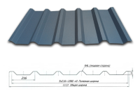 Профнастил Покрівельний НС-35 / 0,45 мм / PE RAL 8017 SUNTILE