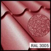 Металочерепиця Корейська Rauni Standart RAL 8017 мат товщина 0,45 мм