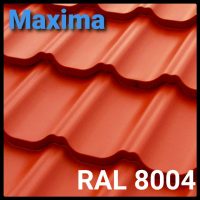 Металочерепиця RAL 8004 MAXIMA 0,45 мм PEMA — Optima Steel