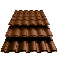 Металочерепиця VALENCIA 0,45 мм PE RAL 8017 Optima Steel