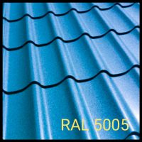 Металочерепиця RAUNI premium RAL 5005 (синя) 0,45 мм