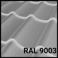 Металочерепиця Rauni Premium RAL 9003 PE 0,45
