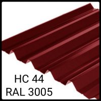 Профнастил НС-44 RAL 3005 (бордовий) PE 0.55 мм