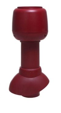 Вентиляційний вихід Vilpe® 110/300 Н + ковпак Червоний