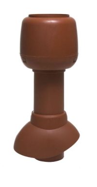 Вентиляційний вихід Vilpe® 110/300 Н + ковпак Цегляний