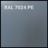 Гладкий лист RAL 7024 PE - 0,7 мм