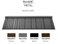 Модульна черепиця Novatik Wood МАТ — Voestalpine 0,5 мм (Австрія)