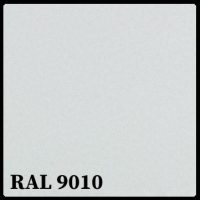 Гладкий лист 0,7 мм / RAL 9010 - Блідо Білий / MittalSteel  / Zn 225