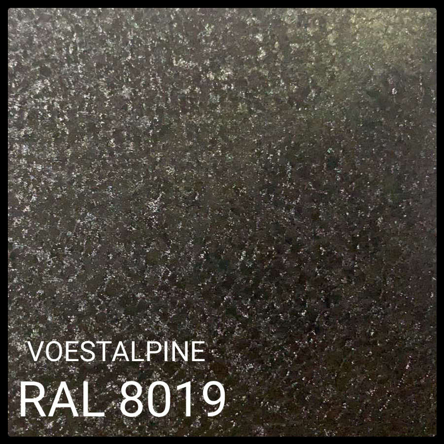 Гладкий листок 0,5 мм VOESTALPINE Mat RAL 8019 1 Гладкий листок 0,5 мм VOESTALPINE Mat RAL 8019