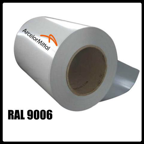 Гладкий Лист RAL 9006 / 0,5 мм / Arcelor Mittal 1 Гладкий Лист RAL 9006 / 0,5 мм / Arcelor Mittal