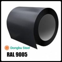 Рулонна сталь "Dongbu Steel" ( Корея) 0,45 мм — гладкий лист із полімерним покриттям RAL 9005