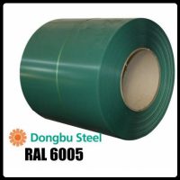 Рулонна сталь "Dongbu Steel" ( Корея) 0,45 мм — гладкий лист із полімерним покриттям RAL 6005