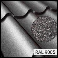 Металочерепиця «Ефект» Колір по RAL 9005