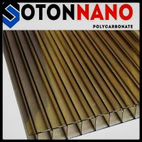 SOTON NANO — полікарбонат стільниковий 8 мм бронзовий лист (2,1 м х 6 м)