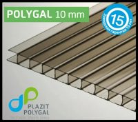 Стільниковий Полікарбонат 10 мм "Polygal Standart" (Бронзовый)