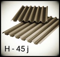 Профнастил H 45 j / 0,5 мм RAL 8019