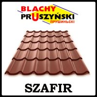 Blachy Pruszynski , металочерепиця ,szafir 0.5 мм РЕ 25 mk RAL 5005, 8016,3005,6005