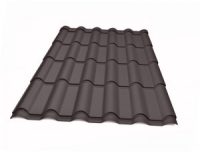 Металочерепиця Ретро Ferrogal 0,4 mm RAL 8019