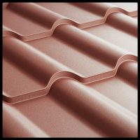Металочерепиця Ретро ARCELOR MITTAL 0,5 mm PEMA RAL 8017