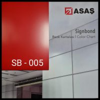 Інтер'єрні композитні панелі ТМ — Signbond 3 мм SB-005 Червоний (1500*6100)