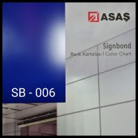 Інтер'єрні композитні панелі ТМ — Signbond 3 мм SB-006 Синій (1500*6100)
