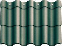 Металочерепиця Агат "Z-lock" Модульна 0,5 RAL 6020