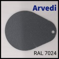 Рулонна сталь Arvedi Італія 0,45 мм RAL 7024 — гладкий лист із полімерним покриттям